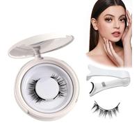 Atikisoi Magnetic Lashes, Magnetic Lashes with Applicator, Magnetic Lashes Kit, Reusable Magnetic Lashes No Glue Needed, Magnetic Eyelashes Natural Look, Double Sided Magnetic Eyelashes (Fuller)