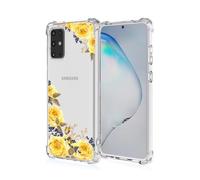 ATISIJIE Funda para Samsung Galaxy S20 FE 5G,para Niñas y Mujeres,Diseño de Florales Flores a Prueba de Golpe Transparente Funda para Samsung Galaxy S20 FE 5G-A53
