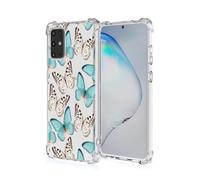 ATISIJIE Funda para Samsung Galaxy S21 FE 5G,para Niñas y Mujeres,Diseño de Florales Flores a Prueba de Golpe Transparente Funda para Samsung Galaxy S21 FE 5G-A33