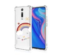 ATISIJIE Funda para Xiaomi Mi 9T Pro,para Niñas y Mujeres,Diseño de Florales Flores a Prueba de Golpe Transparente Funda para Xiaomi Mi 9T Pro-A01