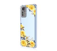 ATISIJIE Funda para Xiaomi RedMi Note 12s,para Niñas y Mujeres,Diseño de Florales Flores a Prueba de Golpe Transparente Funda para Xiaomi RedMi Note 12s-A53