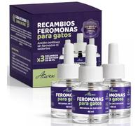 Ativex Feromonas para Gatos - 3 Recambios (90 días, 48 ml) - Ayuda a Crear Armonía y Reducir Conflictos Entre Gatos como el Estrés, Arañazos, Miedos, Cambios, Marcaje con Orina.