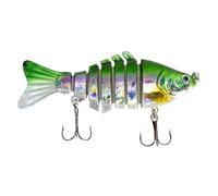 Atización de pesca de natación, señuelos de pesca para trucha de bajo | escarpines de peces lentos multininietas | Cebos duros, kit de spinnerbaits, crankbaits de agua realista, equipo de agua