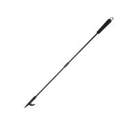 Relaxdays Fire Poker, 91,5 cm de Largo, Gancho de Fuego con Mango de Madera, Lazo para Colgar, Estufa y Cuenco de Fuego, Hierro, Negro