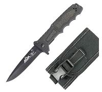 ATK Navaja Seguridad Acero INOX. 9 cm Titanium 16401-C Incluye Funda de Nylon