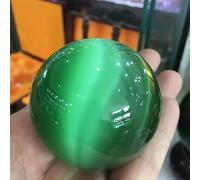 AtkitS Bola de cristal verde ojo de gato para decoración del hogar (55-60 mm)