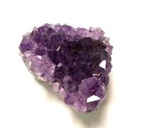AtkitS Geoda de cuarzo de amatista natural, piedra de racimo de cristal morado, espécimen artesanal, decoración del hogar (tamaño: 2,5-3 cm (15-25 g)