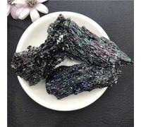 AtkitS meditación Espécimen de Piedra Natural, carburo de silicio, Cristal de Cuarzo Negro, Mineral, decoración del hogar Coleccionable (Size : 260-300g)