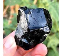 AtkitS meditación Piedra de Cristal de obsidiana Natural, decoración de espécimen de Roca Mineral de Cuarzo Rugoso Irregular (Size : 50g)