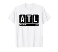 ATL Atlanta Georgia USA - Recuerdo de Viaje, Color Blanco Camiseta