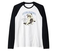 ATLA Eastern Air Temple Flight Academy Yip-Yip Anime Camiseta Manga Raglan