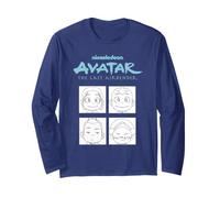 ATLA Groub Scene Chibi Characters Retro Cartoon Manga Larga