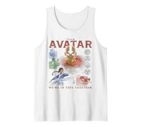 ATLA Team Avatar We're in This Together Collage Cartoon Camiseta sin Mangas