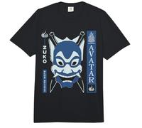 ATLA Zuko Blue Spirit Mask with Chinese Text Retro Cartoon Comfort Colors Adult Heavyweight T-Shirt