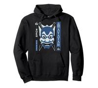 ATLA Zuko Blue Spirit Mask with Chinese Text Retro Cartoon Sudadera con Capucha