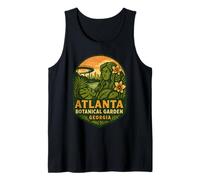 Atlanta Botanical Garden Camisa Floral Muse Skyline View Camiseta sin Mangas
