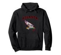 Atlanta, Ciudad, Horizonte, Dentro, un, pájaro, Silueta, Atlanta, Orgullo Sudadera con Capucha