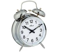 Atlanta Despertador mecánico analógico Plata 1054-19, Plata, Moderno