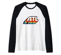 Atlanta Georgia ATL Vintage Retro 1970s 1980s Tipografía Camiseta Manga Raglan