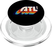 Atlanta Georgia ATL Vintage Retro 1970s 1980s Tipografía PopSockets PopGrip para MagSafe