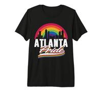 Atlanta Georgia LGBT Lesbian Gay Bisexual Rainbow LGBTQ Camiseta Premium