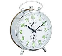 Atlanta Mechanical 1063-19 - Reloj Despertador analógico, Color Plateado, Plata, Reloj Despertador