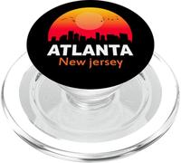 Atlanta New Jersey Vintage Retro Sunset City State USA PopSockets PopGrip para MagSafe