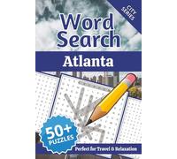 Atlanta Word Search Puzzle Book: Word Searches with Easy to Read Print about Atlanta Landmarks, Food, Nature and More | 6x9 inches, 110 pages | 50+ Puzzles | Gift for Vacations, Holidays and Free Time
