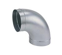 Atlantic 523521 - Codo de acero galvanizado, diámetro 125 mm, 90 grados