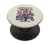 Atlantic City NJ Hotrod - Diseño Vintage para Coche y Motocicleta PopSockets PopGrip Adhesivo