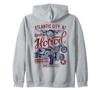 Atlantic City NJ Hotrod - Diseño Vintage para Coche y Motocicleta Sudadera con Capucha