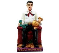 Atlantic Collectibles - Figura Religiosa de Jesús Malverde, ángel de los pobres de Sinaloa, decoración de México, 6.25 Pulgadas de Alto