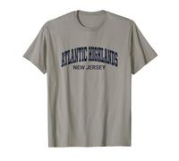Atlantic Highlands New Jersey Distressed Arch Camiseta