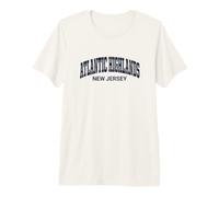Atlantic Highlands New Jersey Distressed Arch Camiseta Premium