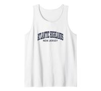 Atlantic Highlands New Jersey Distressed Arch Camiseta sin Mangas