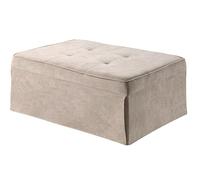 Atlantic Home Collection ATLFG Finn Taburete multifunción extraancho, 100 x 70 x 41 cm, Crema