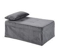 Atlantic Home Collection Taburete multifunción Finn, Funda de Pana, extraancha, 100 x 70 x 43 cm