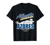 Atlantic Paradise Islands Azores Portugal Vintage Travel Camiseta