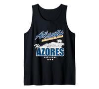 Atlantic Paradise Islands Azores Portugal Vintage Travel Camiseta sin Mangas