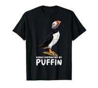 Atlantic Puffin Muffin Seabird Easily Distracted By Puffin Camiseta