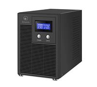 Atlantis A03-HP4003P - Fuente de alimentación ininterrumpida de Onda sinusoidal 3000VA 2100W línea interactiva, Pantalla LCD, Puerto USB-HID, 6 Salidas IEC, 4 baterías 12V-7Ah, Puerto Serie RS232,
