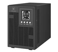 Atlantis A03-OP1502P Pro UPS Sistema de alimentación ininterrumpida Online Doble conversión Onda sinusoidal Pura 1500VA 1350W, Torre, Pantalla LCD, USB, RS-232, 4 Salidas IEC, Ranura SNMP, 3x12V 9Ah