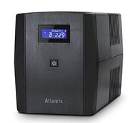 Atlantis OnePower 1200, UPS Line Interactive 1200VA/700W, AVR, Onda Pseudosinusoidal, 3 Tomas IEC+2 enchufes Schuko, 2 Pilas 12 V 7Ah