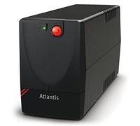 Atlantis A03-X1500 UPS Sistema de alimentación ininterrumpida, Onda Pseudo-sinusoidal 1000VA 500W Line Interactive, 2 Tomas Schuko, Cable de alimentación Integrado, 1 batería 12V - 4.5Ah