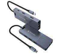 ATLANTIS A04-TC_DK48 Docking Station Dual Display USB C (Type C) a HDMI 4K, Dupia Salida HDMI, Ethernet RJ45 Gigabit, 3 USB 3.0, 1 PD-85W. Cable de 18 cm. Compatible con Todos los portátiles.