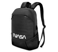 ATLANTIS BackPack The Moon Project NASA Worm - Mochila para portátil de 15,6" Puerto USB para batería externa de 25 l con doble bolsillo de almacenamiento con ruedas