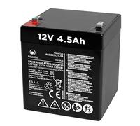 Atlantis batería de Plomo hermética (VRLA) 12V 4.5 Ah, para Sistemas de alimentación ininterrumpida (SAI), videovigilancia, Alarma, Movilidad eléctrica, Juguetes, faston F2 6,3 mm, A03-BAT12-4.5A