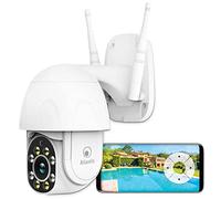 Atlantis Cámara IP de vigilancia WiFi de Exterior, motorizada Pan y Tilt, A14-SC930-PT, 2 M píxeles 1920 x 1080p, IP64, visión Nocturna a Color o B/N 15 m, Ranura SD, Onvif, Wireless, App Tuya