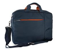 ATLANTIS Delux S410 - Bolsa para portátil, Color Azul y Naranja