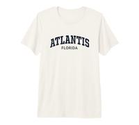 Atlantis Florida Vintage Athletic Sports Design Camiseta Premium